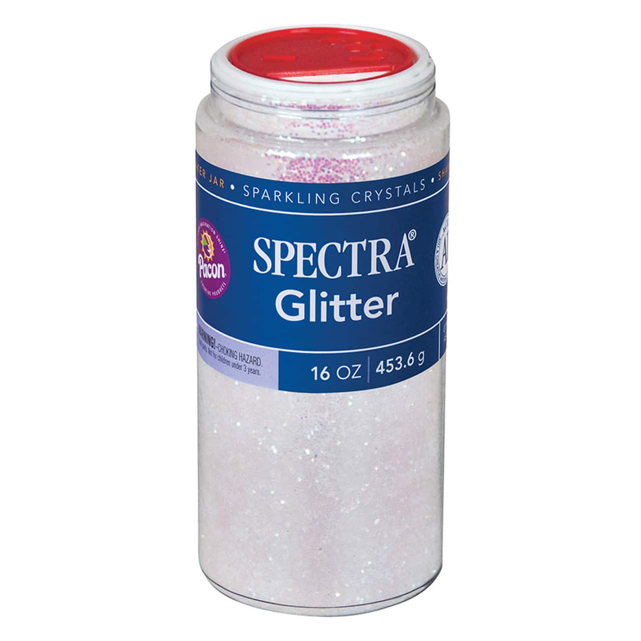 12 Pack: Pacon® Spectra® Iridescent Sparkling Crystals Glitter, 16oz.